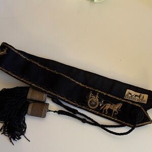 Hermes Black and Gold  vintageBelt